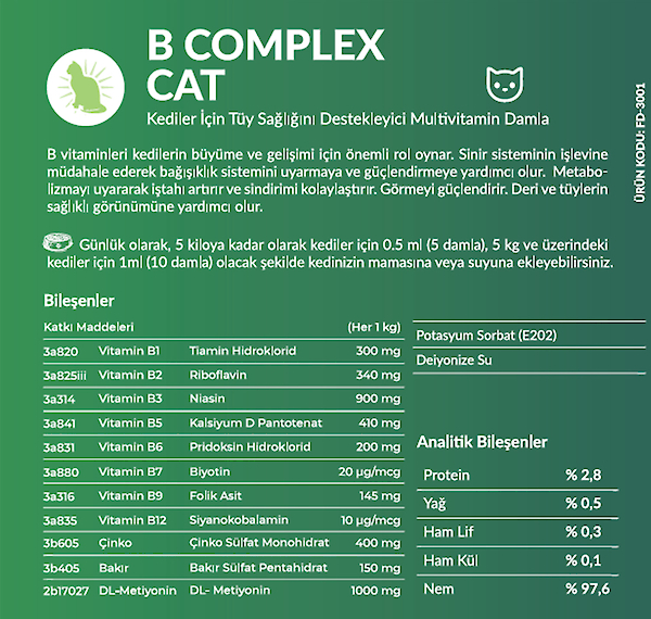 Harveld B Complex Cat
